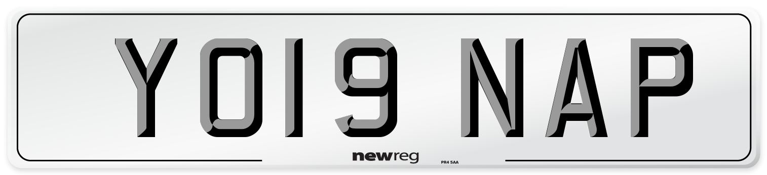YO19 NAP Number Plate from New Reg
